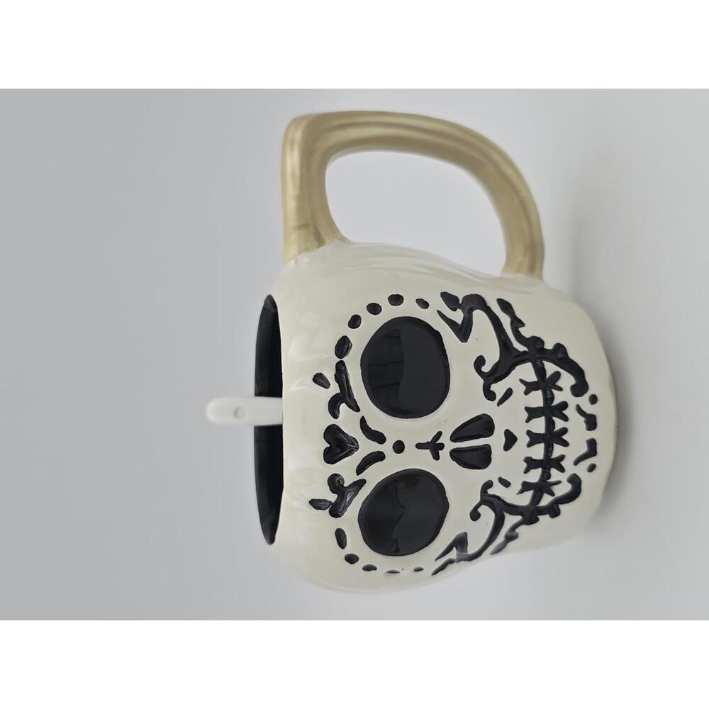 Zak Designs Skull Mug w/Spoon, Dia de los Muertos